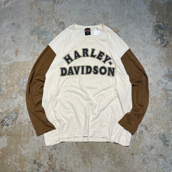 古着 94's USA製 Harley-Davidson/ハーレー ダビッドソン / ZEPKA'S / ペンシルバニア州 ジョンズタウン ストア / ロングTシャツ / サイズXL