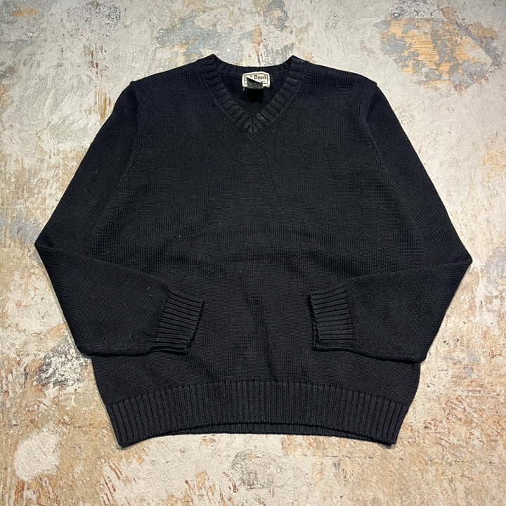 #3358 L.L.Bean/エルエルビーン/V neck cotton knit/グイネックコットンニット/サイズM