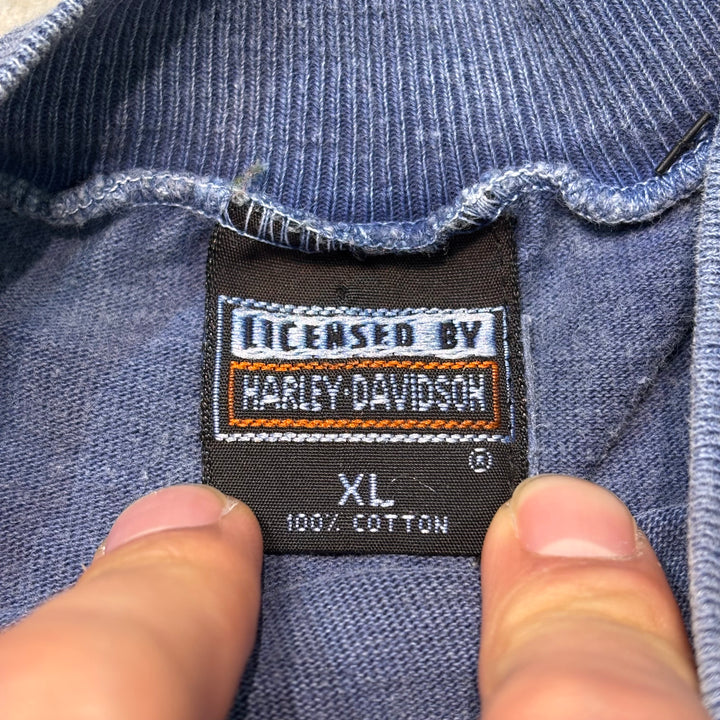 古着 USA製 Harley-Davidson/ハーレーダビッドソン/ プリントロングスリーブTシャツ/ サイズXXL相当