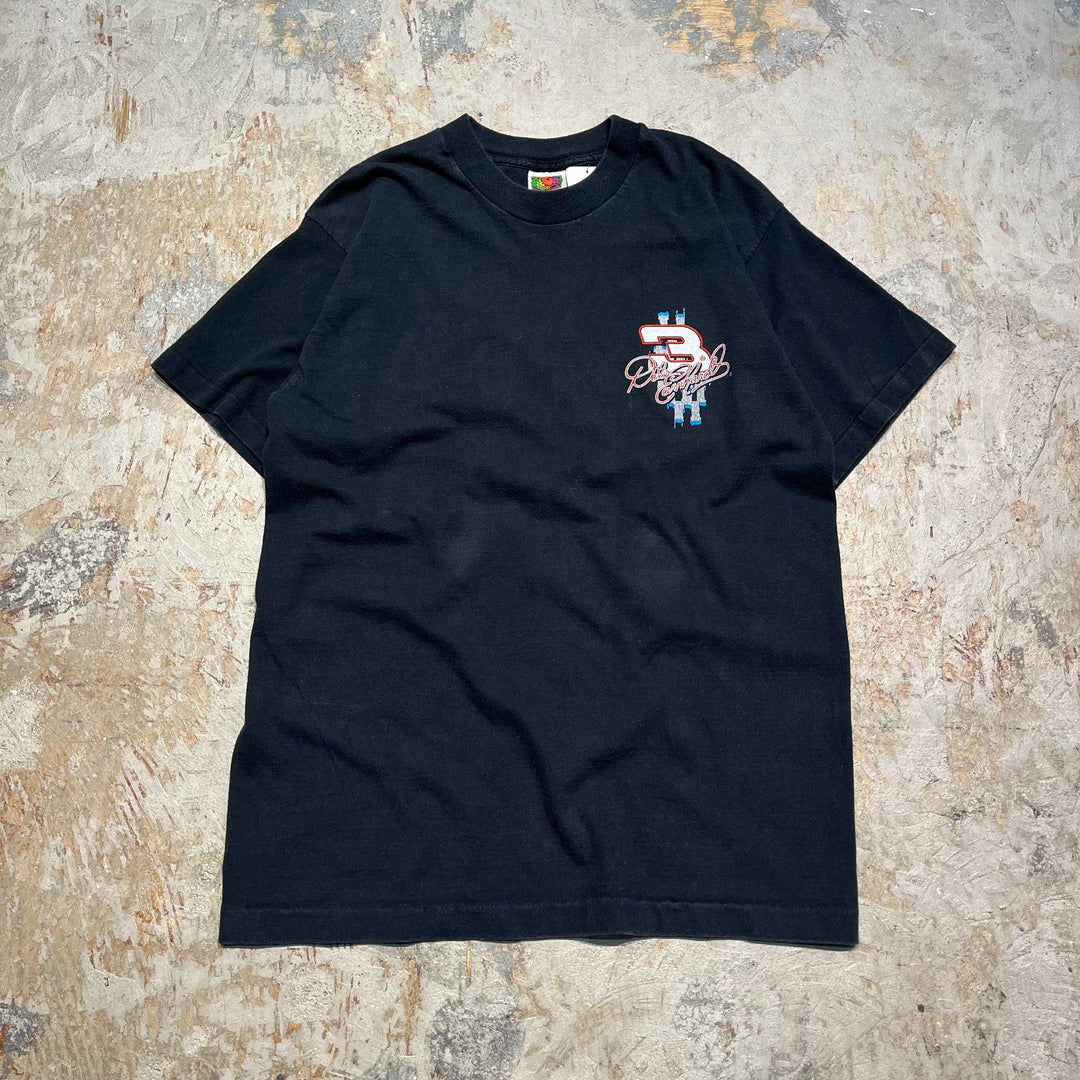 古着 90's~ フルーツオブザルーム/COMPETITORS VIEW/デイル・アーンハート/NASCAR/レーシングカー/ヴィンテージ シングルステッチ プリントTシャツ/サイズM