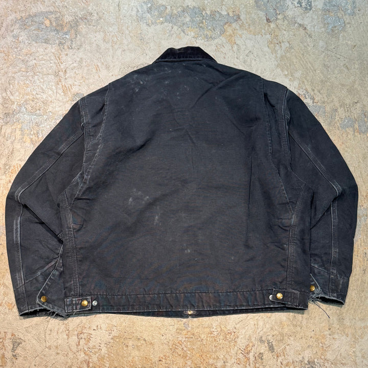 古着 USA製 carhartt/ カーハート/ デトロイトジャケット/ ダック地/ 襟コーデュロイ/ 裏地ブランケット/ サイズXL