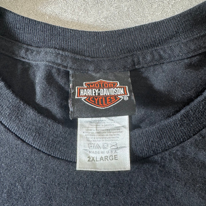 古着 USA製 Harley-Davidson ハーレーダビッドソン プリントTシャツ サイズ2XL