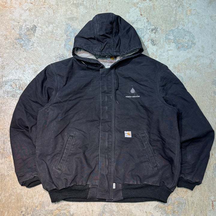 古着 USA製 Carhartt/ カーハート/ アクティブジャケット/ ダック地/ 中綿/ 裏地キルティング/ サイズXL