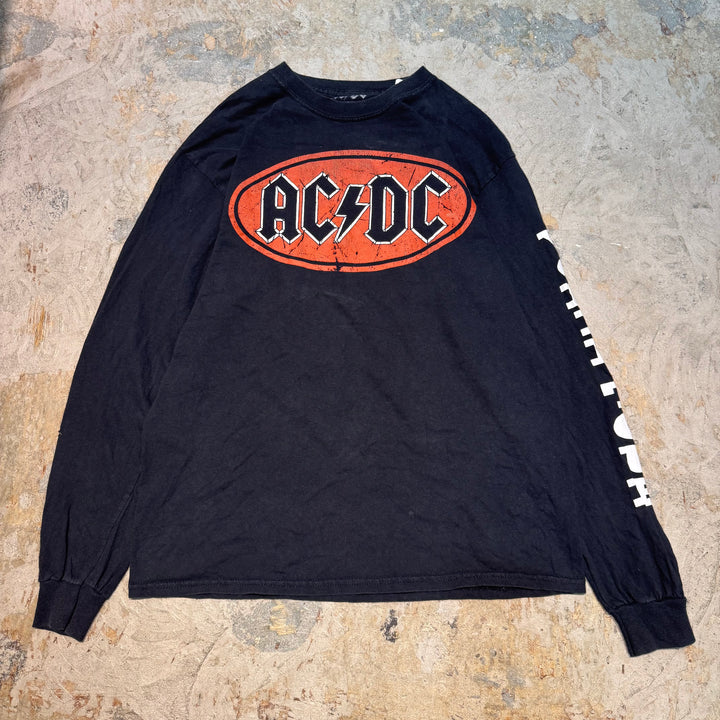 古着 acdc /エーシーディーシー/ バンドTシャツ/ ロンT/ サイズm
