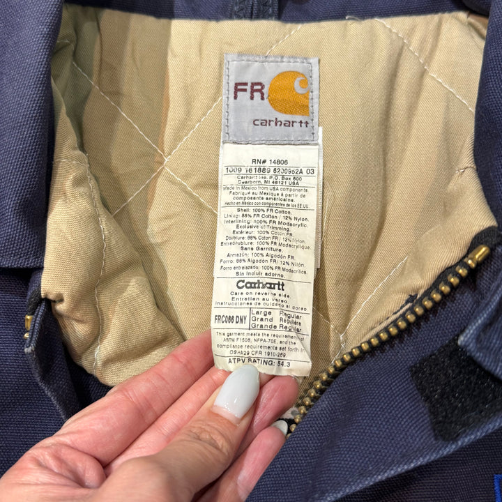 古着 Carhartt/ カーハート/ トラディショナルコート/ 企業ロゴ/ 裏地キルティング/ サイズL
