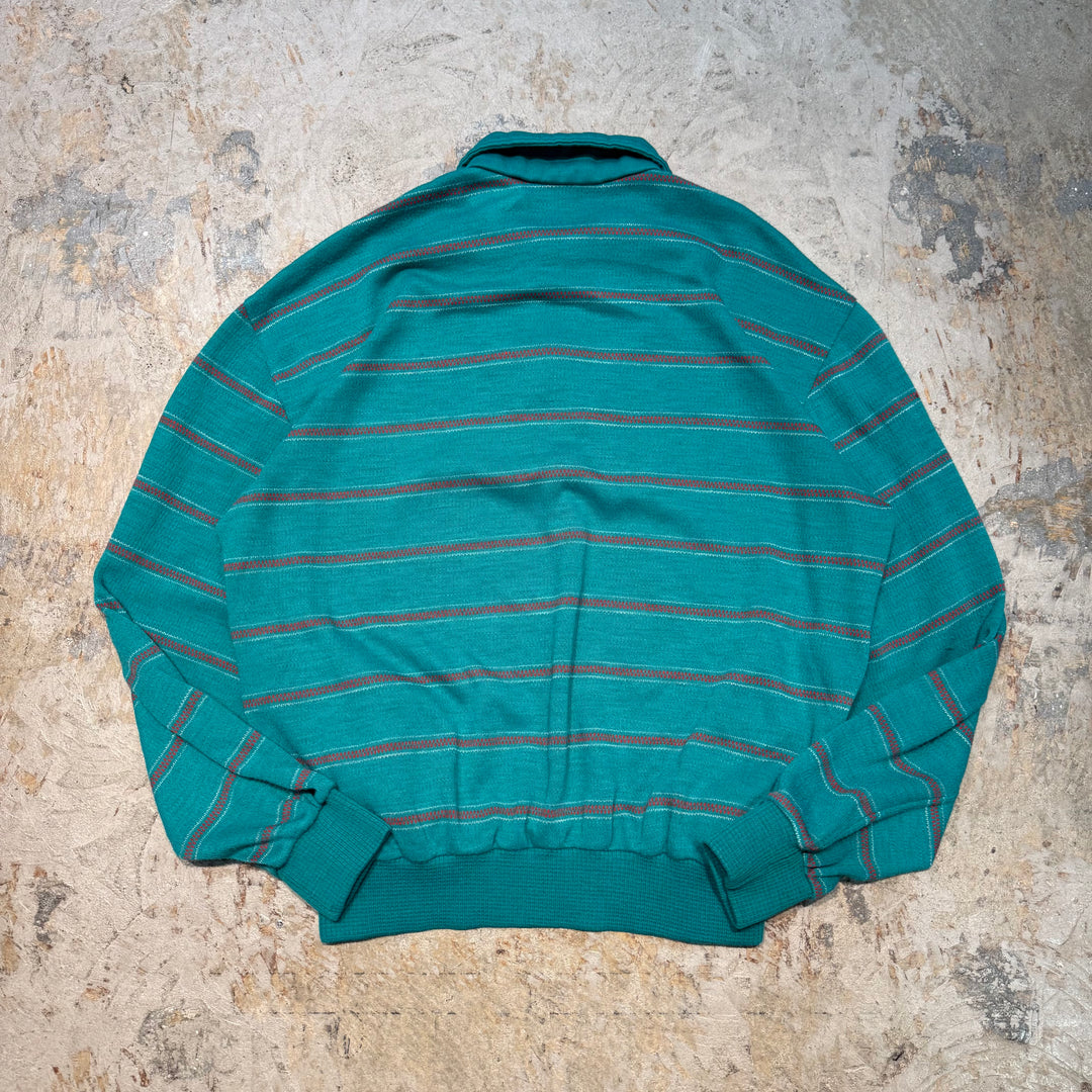 古着 フランス製 70's〜80's adidas/アディダス/VENTEX/ヴァンテックス/ハーフジップスウェット/ サイズL相当
