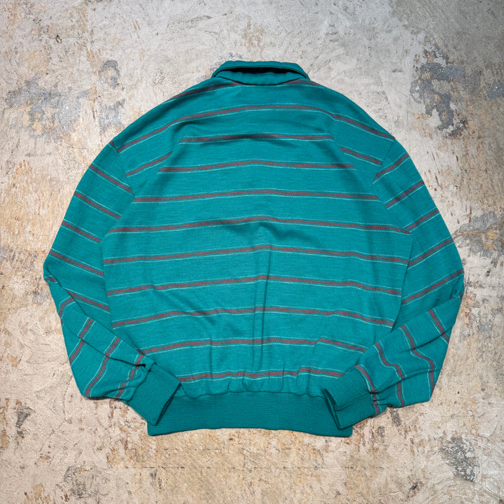 古着 フランス製 70's〜80's adidas/アディダス/VENTEX/ヴァンテックス/ハーフジップスウェット/ サイズL相当