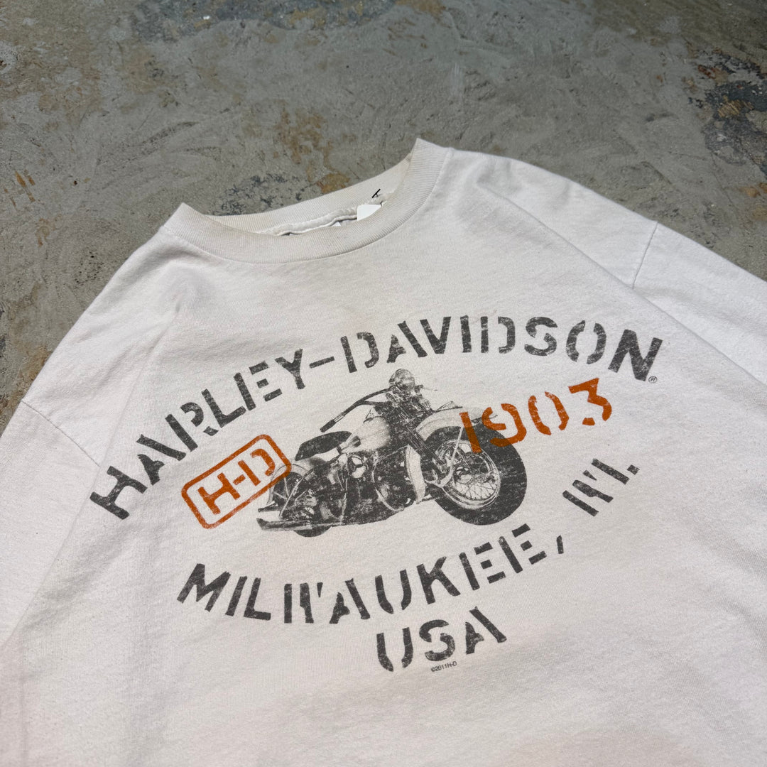 古着 Harley-Davidson/ハーレーダビッドソン/ プリントロングTシャツ/ サイズM
