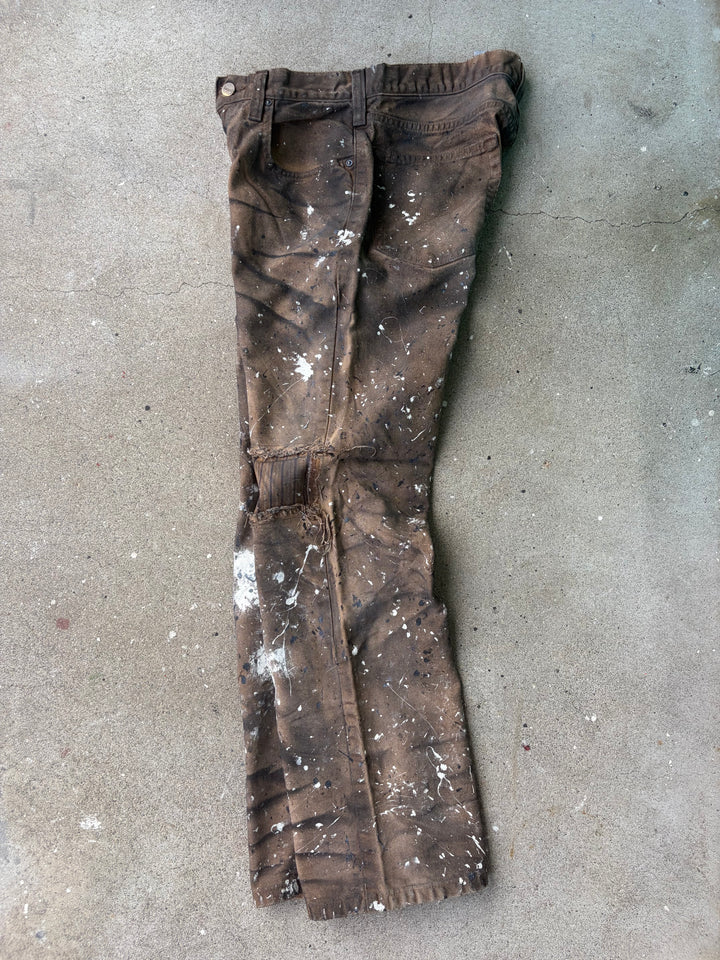 Carhartt Black Faded Duck Painter Pants W30 L30