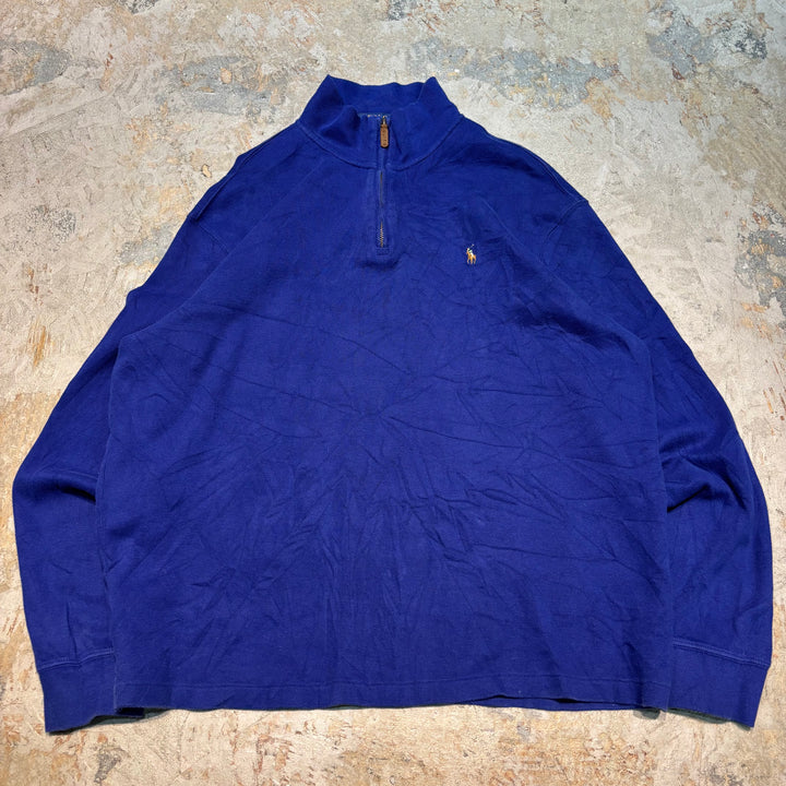 古着 POLO by Ralph Lauren/ ポロ バイ ラルフローレン/ ハーフジップニットセーター/ サイズXL