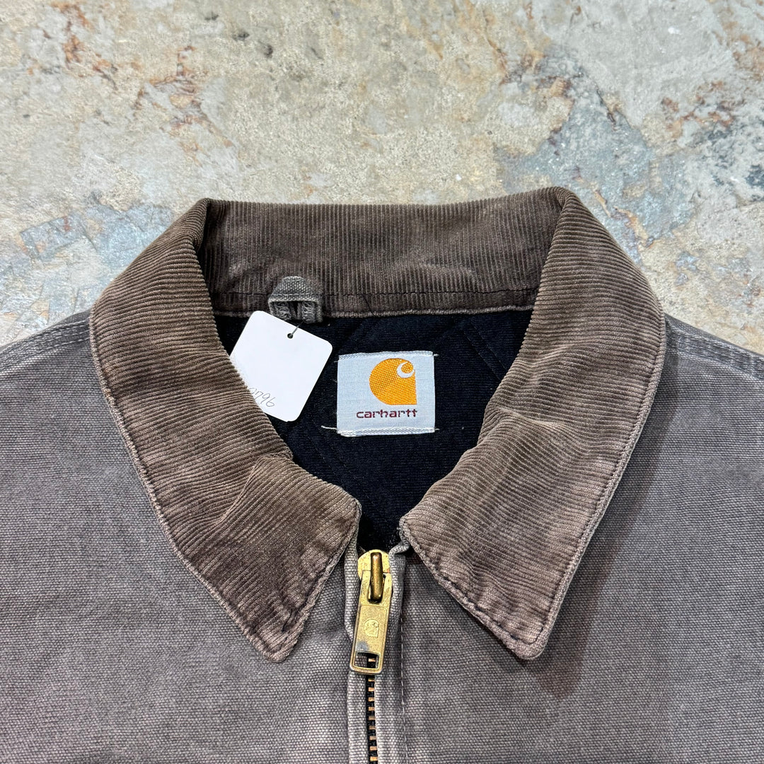 古着 Carhartt/ カーハート/ サンタフェジャケット/ ダック地/ 裏地キルティング/ 襟コーデュロイ/ サイズM相当