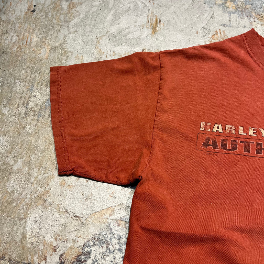 古着 USA製 Harley-Davidson/ハーレー ダビッドソン ワシントン州 ダウンタウン･シアトル プリントTシャツ サイズL