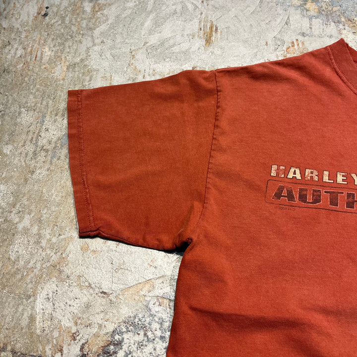古着 USA製 Harley-Davidson/ハーレー ダビッドソン ワシントン州 ダウンタウン･シアトル プリントTシャツ サイズL