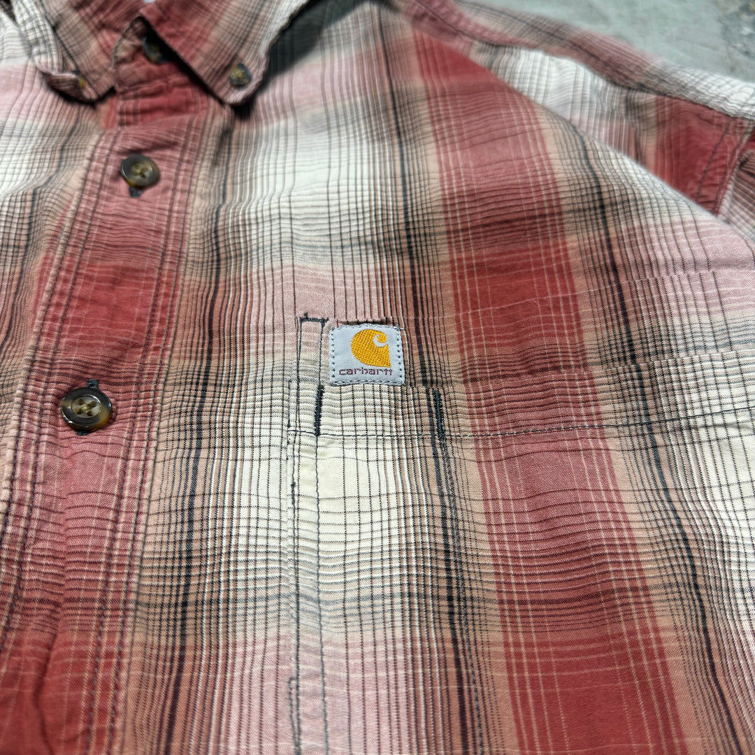 古着 carhartt/ カーハート/ 半袖シャツ/チェック柄/ サイズXL