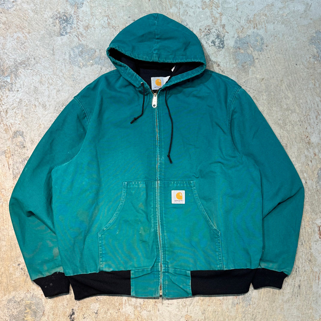 古着 USA製 80's~ Carhartt/ カーハート/ アクティブジャケット/ ダック地/ 裏地サーマル/ サイズXL
