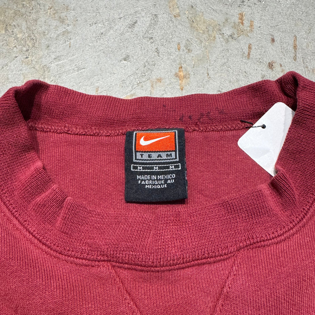 古着 90's NIKE/ ナイキ/ クルーネックスウェット/ ワンポイント刺繍/ サイズM