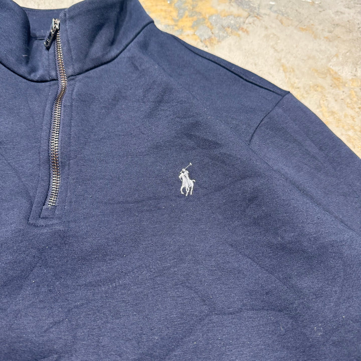 古着 POLO by Ralph Lauren/ ポロ バイ ラルフローレン/ ハーフジップニットセーター/ サイズL