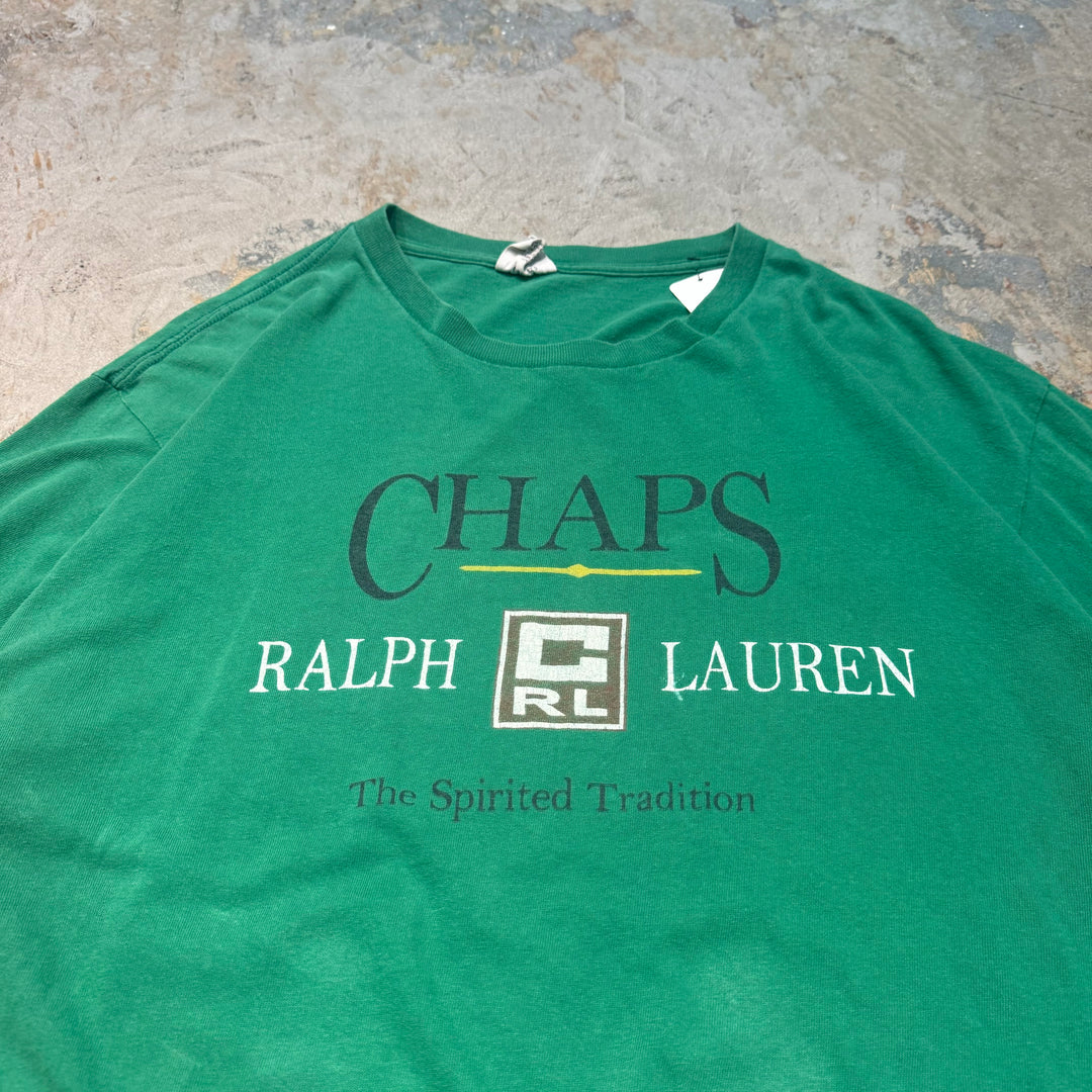古着 USA製 CHAPS/ チャップス/ プリントTシャツ/ サイズL