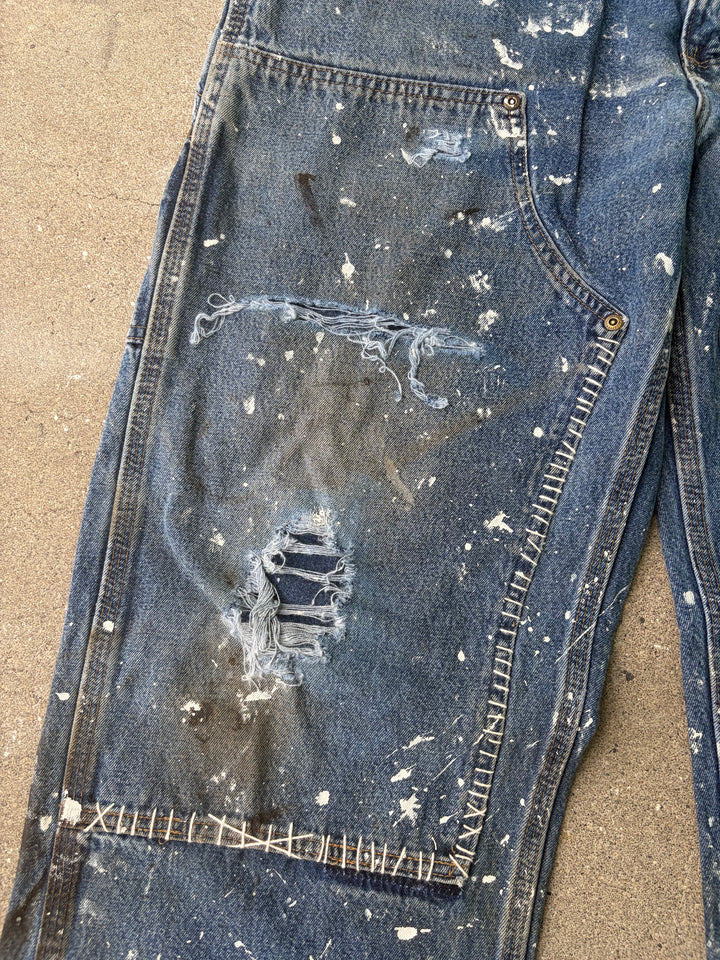 Carhartt Distressed Double Knee Denim Pants W34 L32