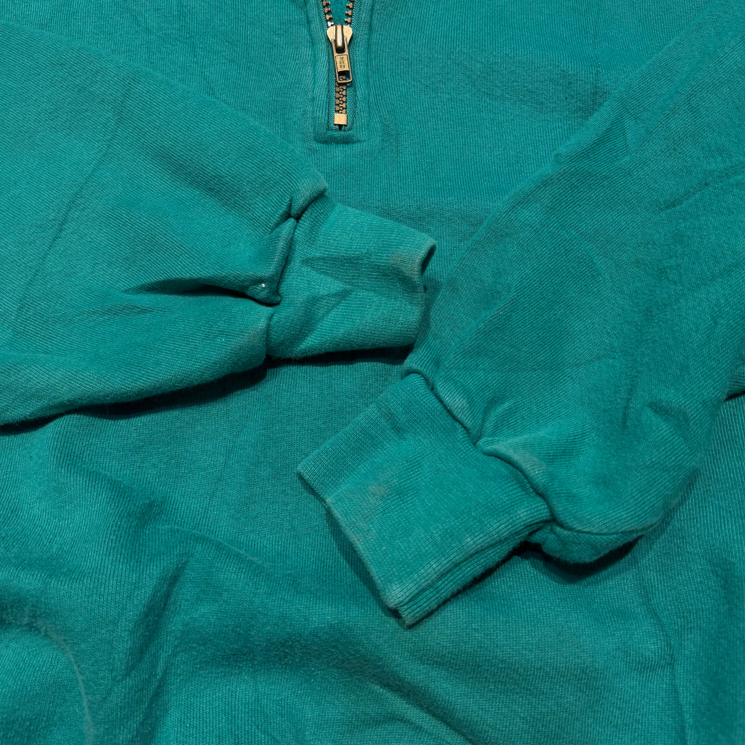 古着 USA製 90's L.L.Bean/エルエルビーン/ by Russell Athletic/ バイラッセルアスレチック/ ハーフジップスウェット/ サイズL