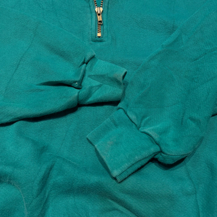 古着 USA製 90's L.L.Bean/エルエルビーン/ by Russell Athletic/ バイラッセルアスレチック/ ハーフジップスウェット/ サイズL