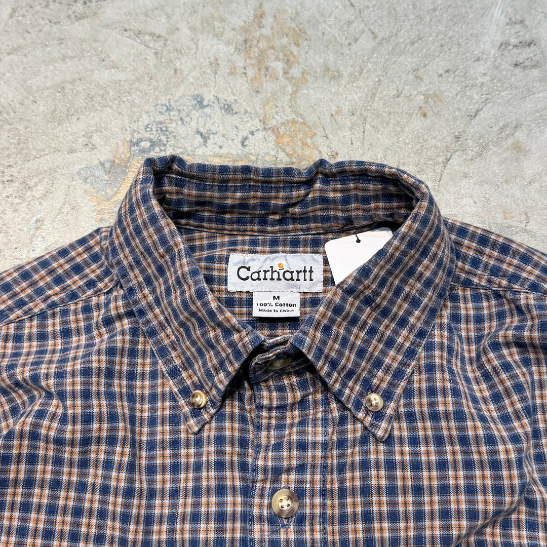 古着 carhartt/カーハート/ ボタンダウン長袖シャツ/ チェック柄/ サイズM