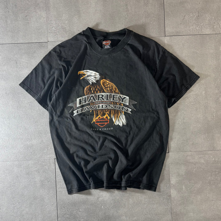 古着 USA製 90's Harley-Davidson ハーレーダビッドソン プリントTシャツ サイズL