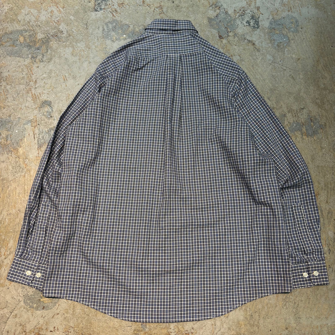 古着 L.L.Bean/エルエルビーン/ ボタンダウン長袖シャツ/ チェック柄/ サイズL