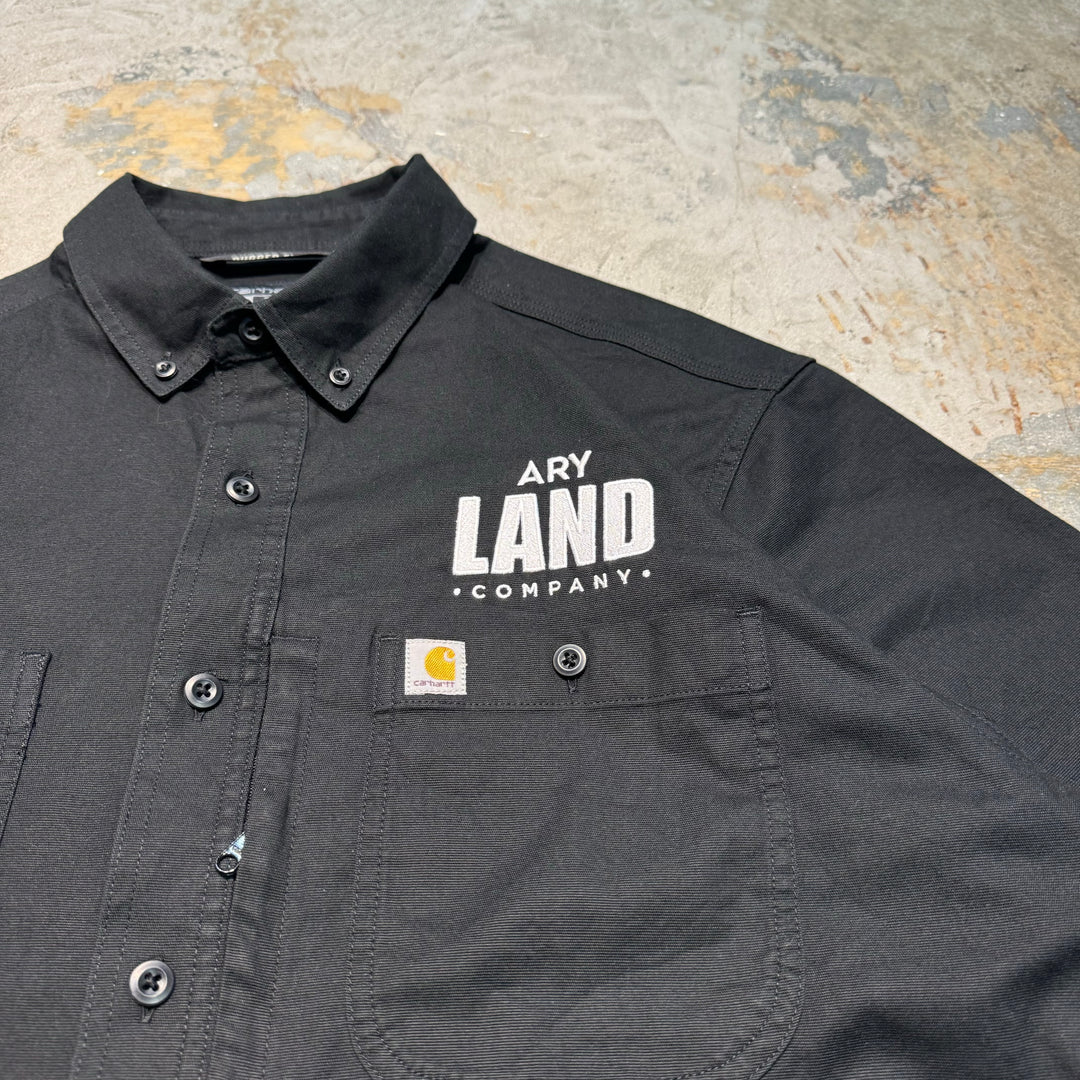 古着 carhartt/カーハート/ ボタンダウン半袖ワークシャツ/ 無地/ サイズXL