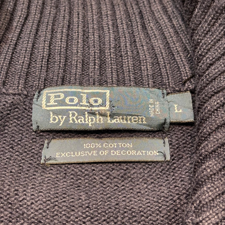 古着 90's〜 POLO by Ralph Lauren/ ポロラルフローレン/ ハーフジップニットセーター/ サイズL