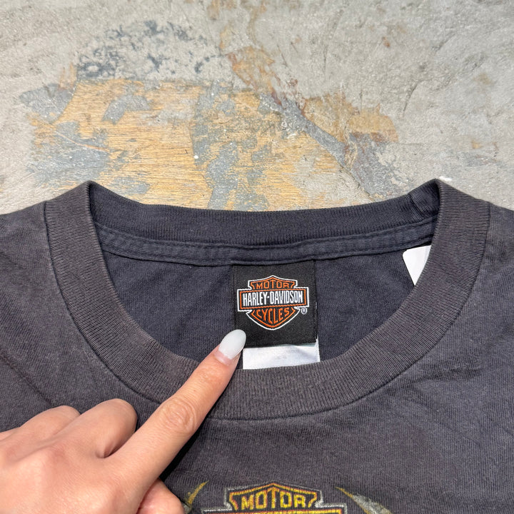 古着 Harley-Davidson/ハーレーダビッドソン/ ロングスリーブプリントTシャツ/サイズXL