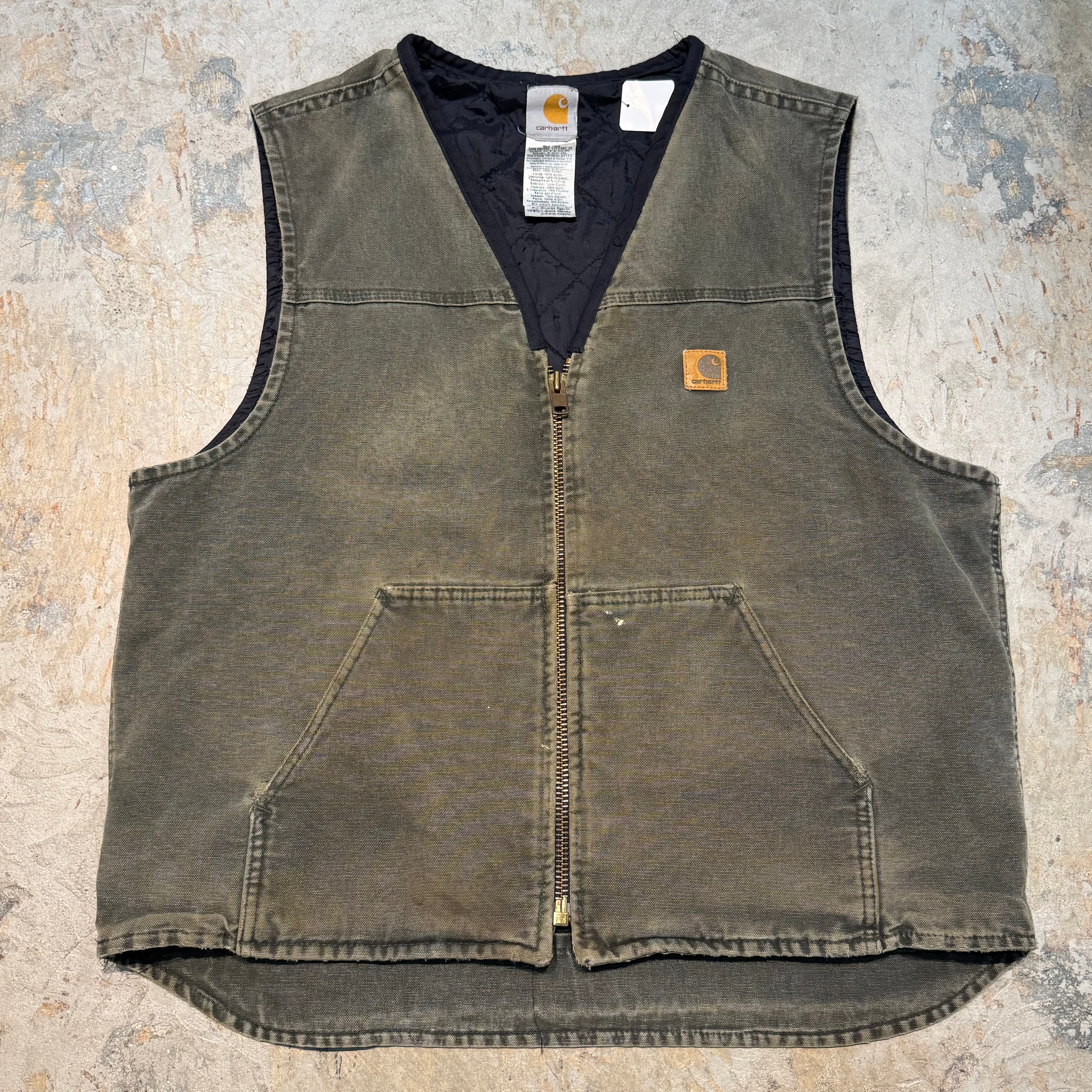 古着 Carhartt/ カーハート/ ダックベスト/ ダック地/ 裏地