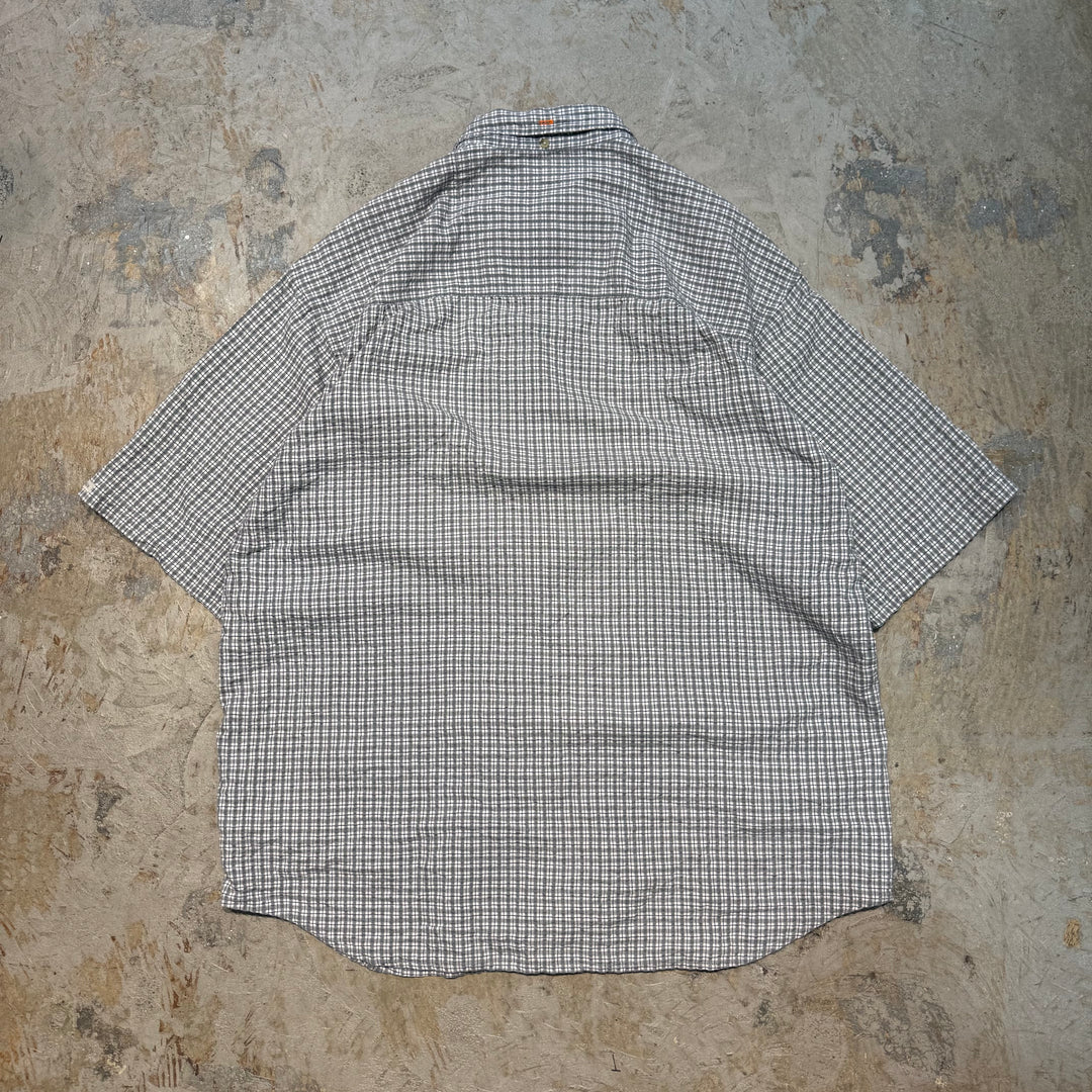 古着 Columbia/ コロンビア/ボタンダウン半袖シャツ/ チェック柄/サイズL