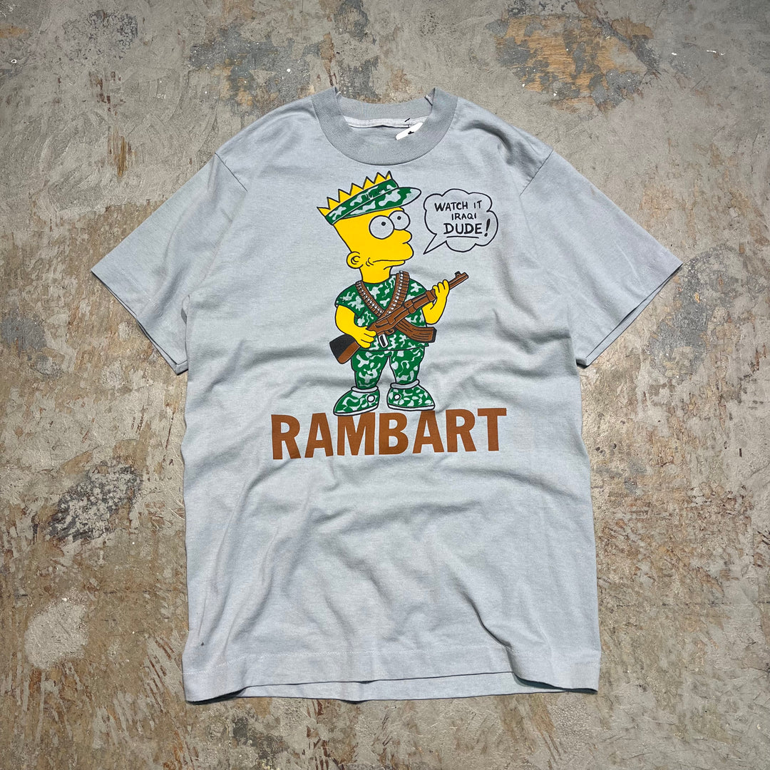 #4617 古着 unknow/short sleeve print t-shirt Tee/半袖プリントTシャツ/シングルステッチ/シンプソンズ/サイズ2XL