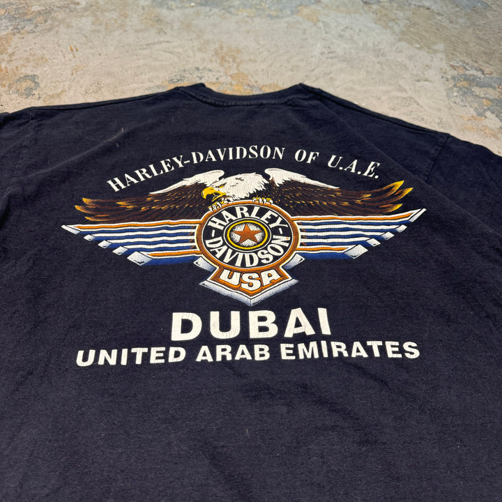 古着 USA製 95's Harley-Davidson/ハーレーダビッドソン/ プリントTシャツ/ シングルステッチ/ サイズL