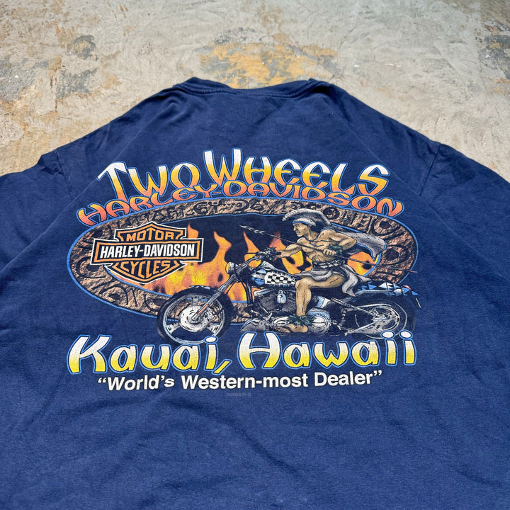 古着 USA製 Harley-Davidson/ハーレーダビッドソン/ プリントTシャツ/ サイズL