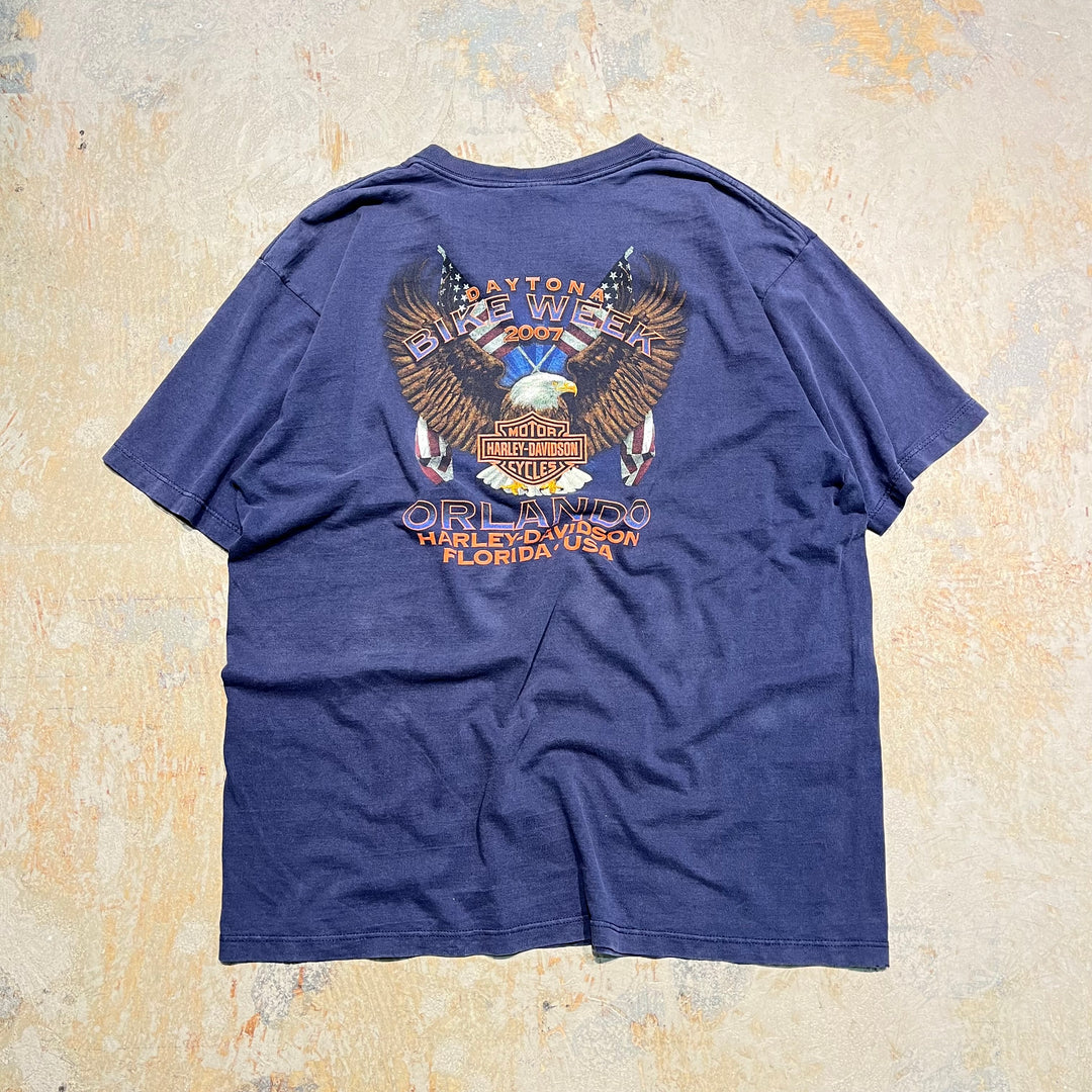古着 Harley-Davidson/ハーレー ダビッドソン DAYTONA BIKE WEEK フロリダ州 オーランド イベントTシャツ サイズXL相当