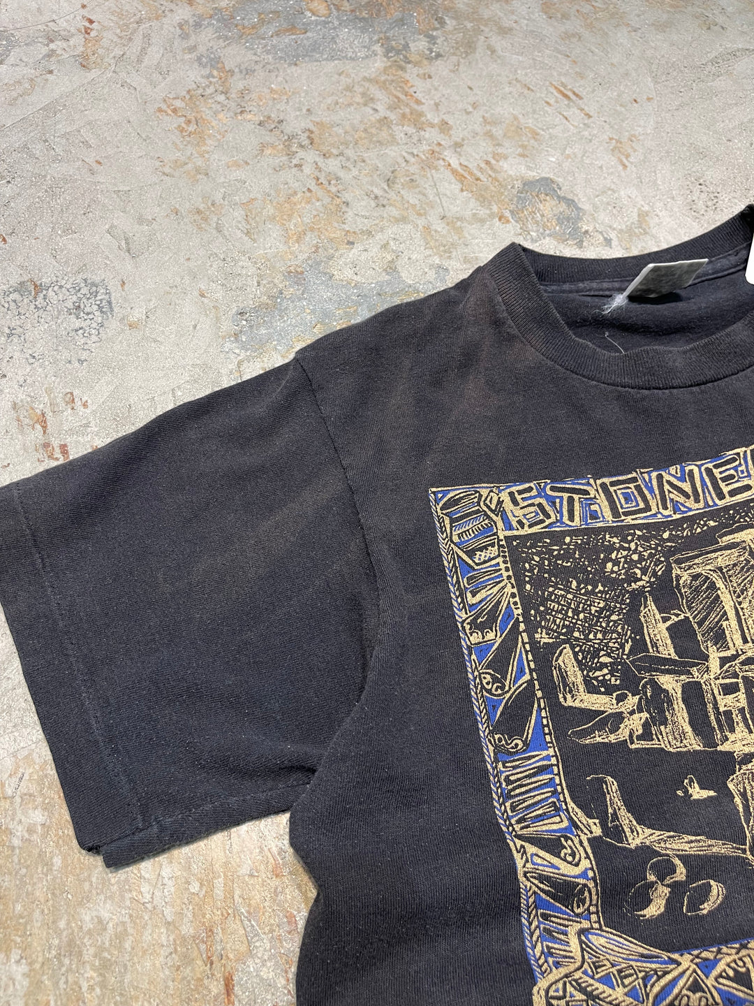 #MA165 古着 90's STONE HENGE / ストーンヘンジ / 世界遺産 / シングルステッチ ヴィンテージ Tシャツ / サイズL相当