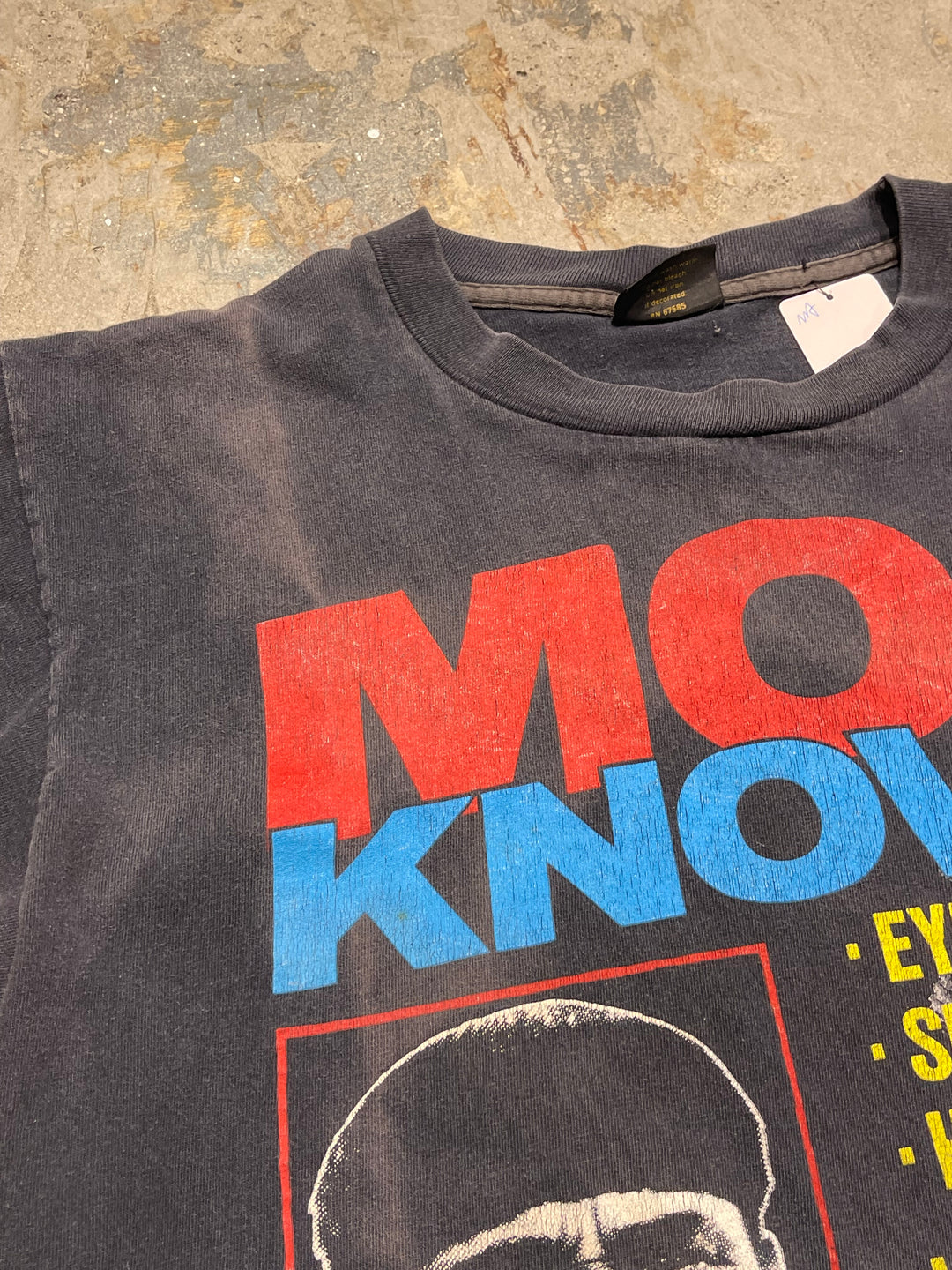#MA81  古着 USA製 90's moe knows/The Three Stooges/三ばか大将/コメディ映画/オールドムービー/ヴィンテージ シングルステッチ/Tシャツ/サイズL