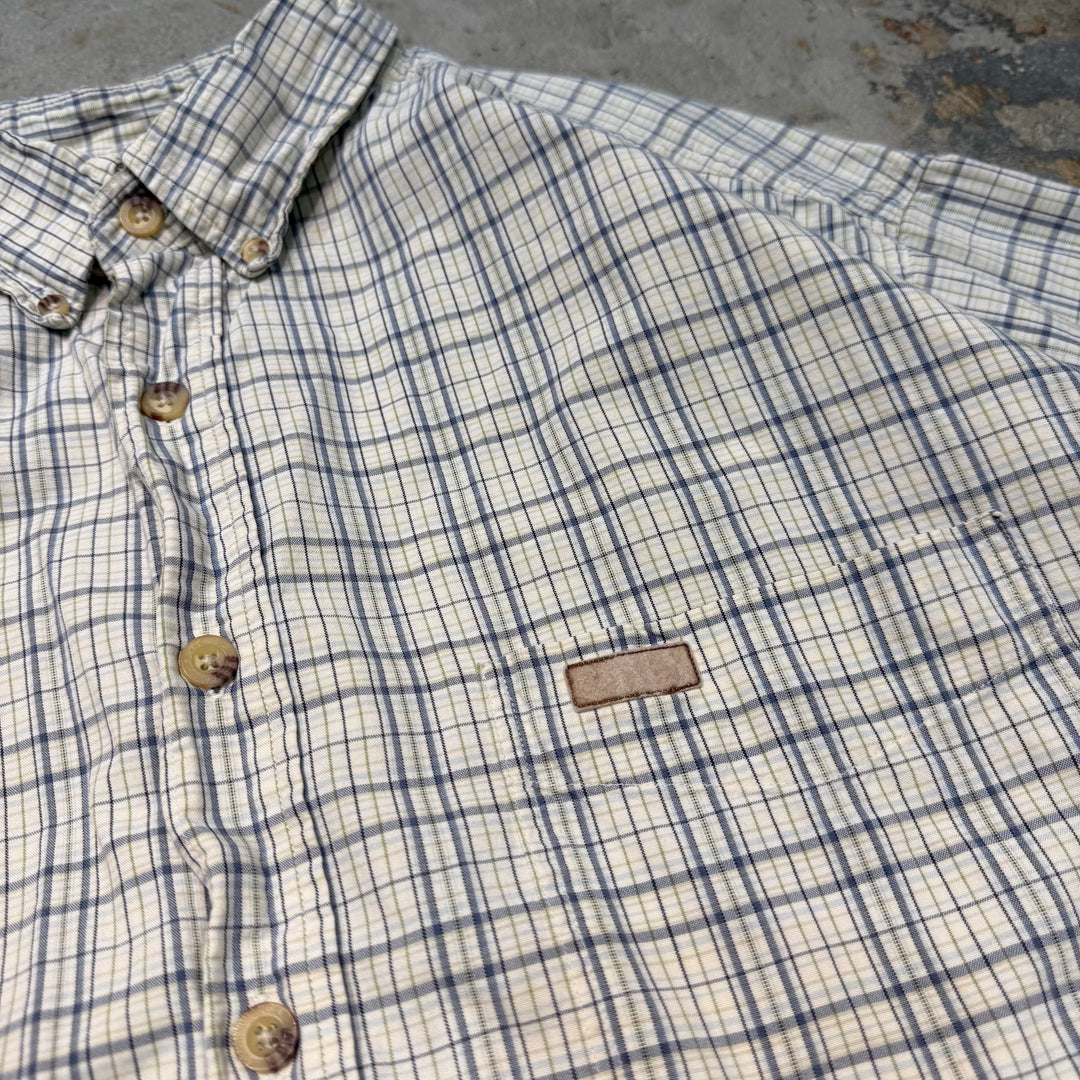 古着 carhartt/ カーハート/ ボタンダウン半袖シャツ/ チェック柄/ リメイク/サイズXL