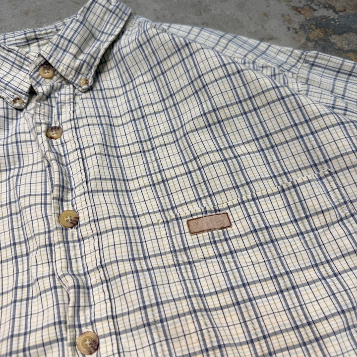 古着 carhartt/ カーハート/ ボタンダウン半袖シャツ/ チェック柄/ リメイク/サイズXL