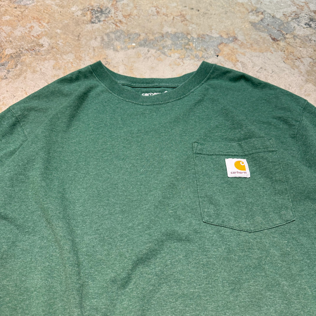 古着 Carhartt/ カーハート/ ポケット ロゴ Tシャツ/ サイズXL