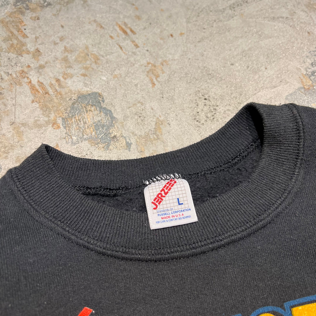 #3901 古着/Jerzees/ジャージーズ/Crewneck Sweat/クルーネックスウェット/McLAUGHLIN/マクラーレン/レーシング/MADE IN USA/サイズL