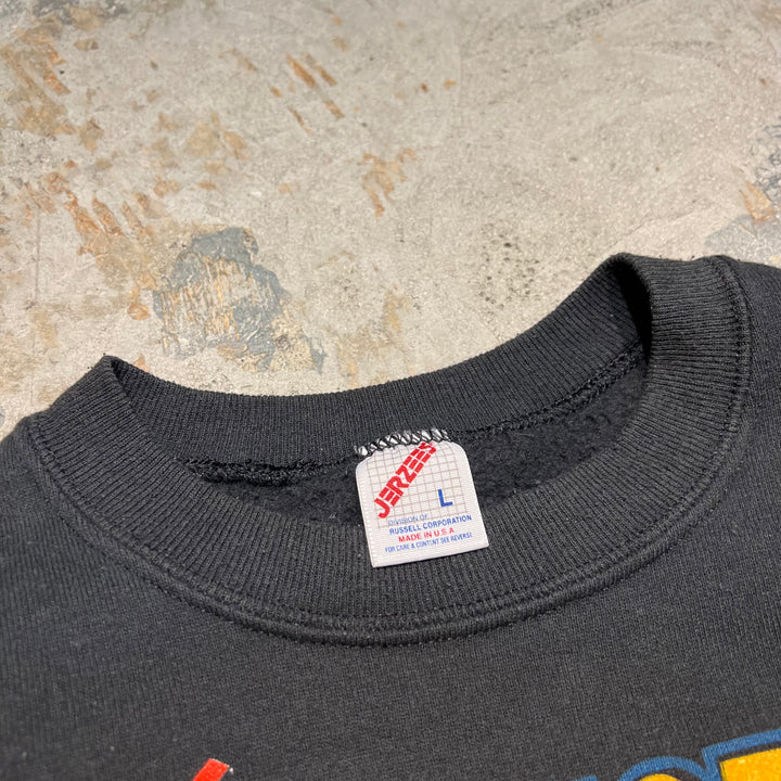 #3901 古着/Jerzees/ジャージーズ/Crewneck Sweat/クルーネックスウェット/McLAUGHLIN/マクラーレン/レーシング/MADE IN USA/サイズL
