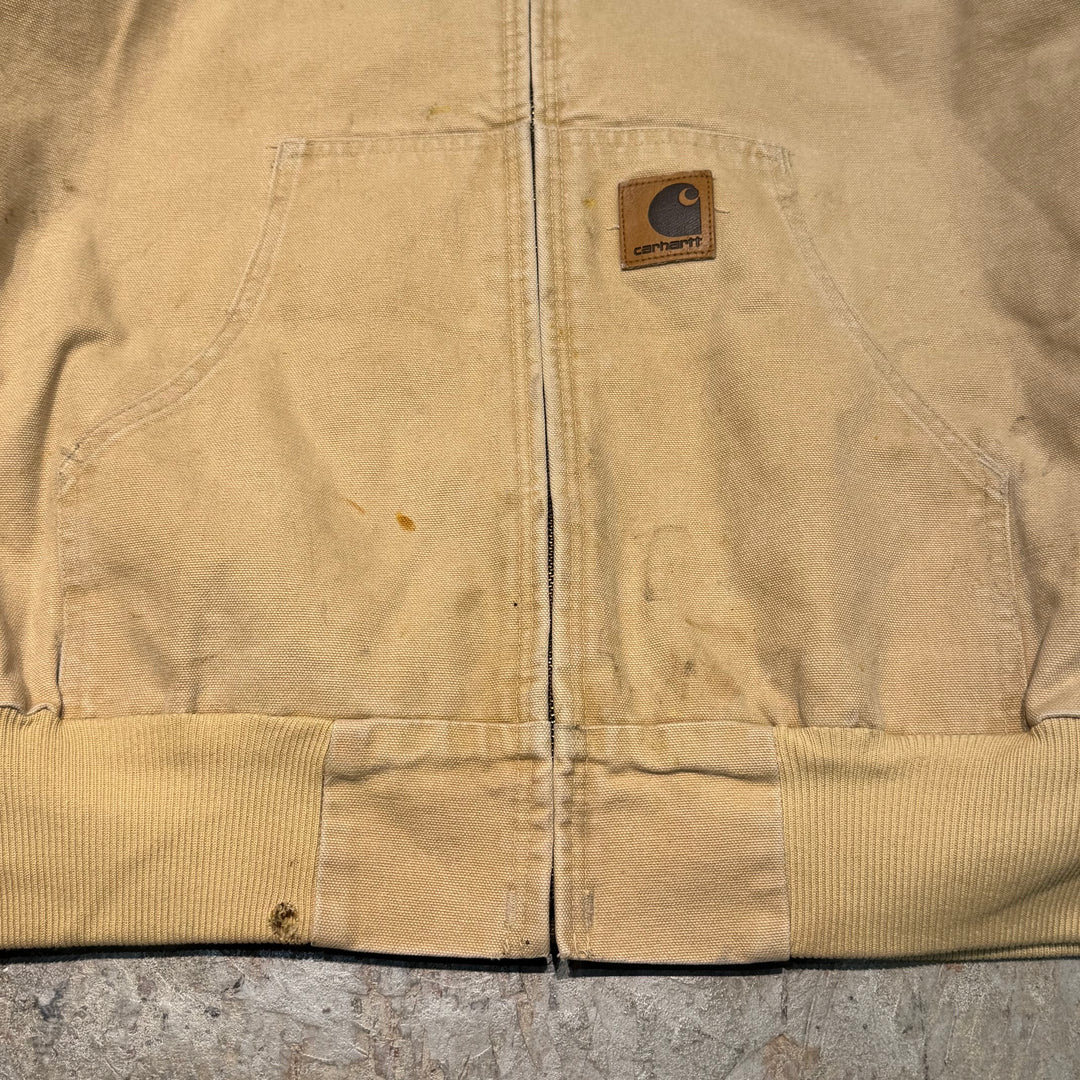 古着 USA製 80's~ Carhartt/ カーハート/ アクティブジャケット/ ダック地/ 裏地キルティング/ サイズXL