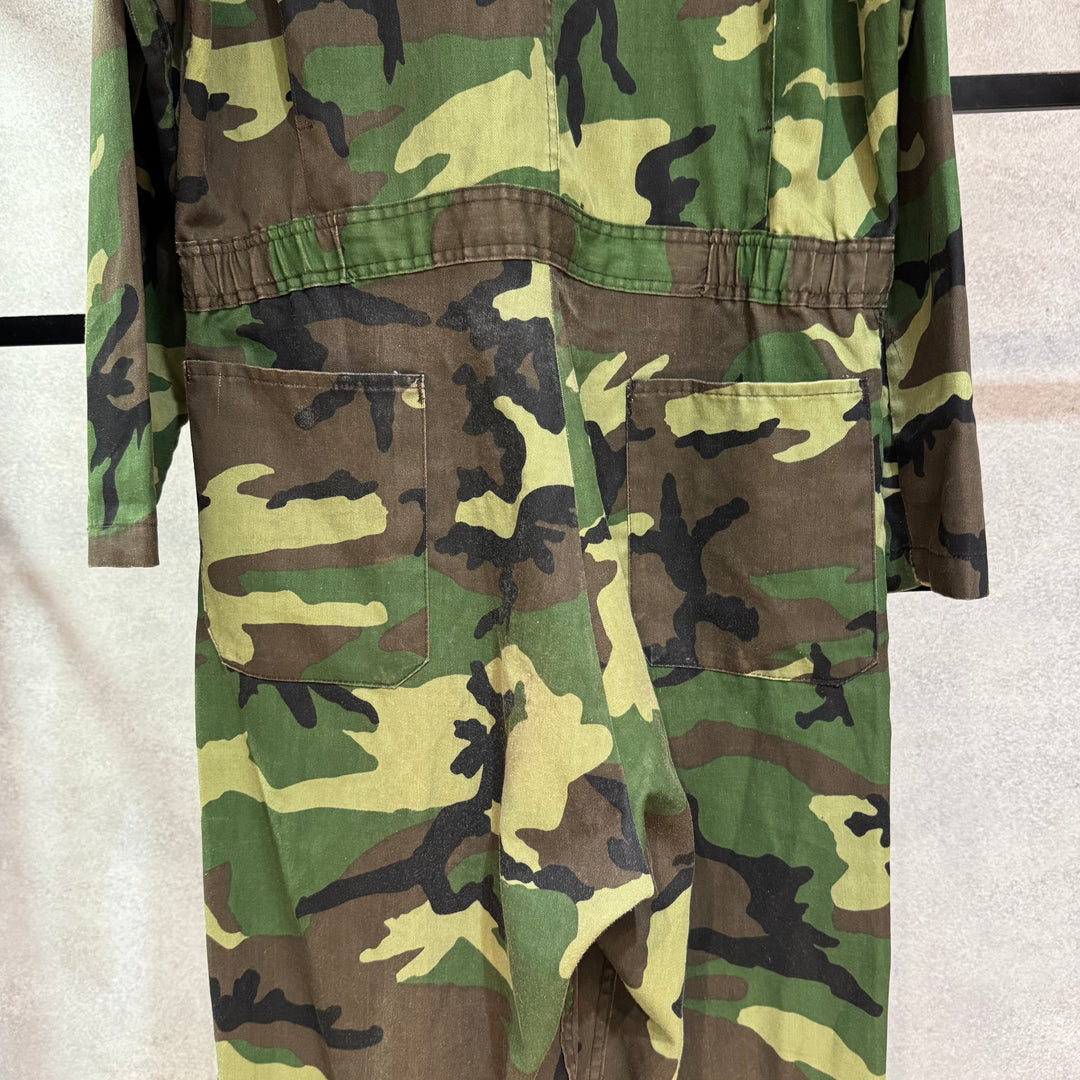古着 Dickies/ ディッキーズ/ ジャンプスーツ/ つなぎ/ ウッドランドカモ柄/サイズXL相当