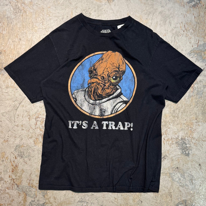 古着 STAR WARS/ スター ウォーズ/ アクバー提督/ ムービーTシャツ/ サイズL相当