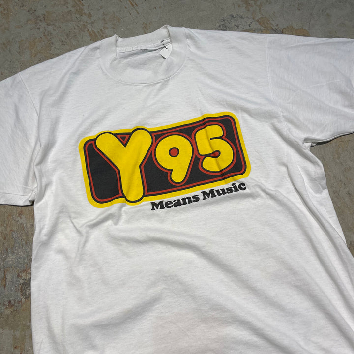 #4497 古着 ~90's Vintage/short sleeve print t-shirt Tee/半袖プリントTシャツ/企業系/サイズL相当