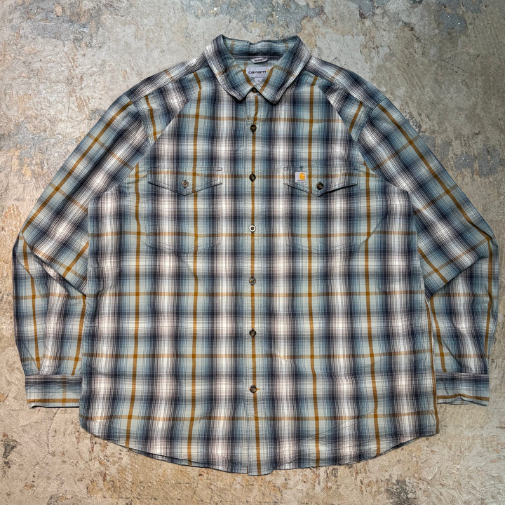 古着 carhartt/カーハート/ 長袖シャツ/ チェック柄/ サイズXL