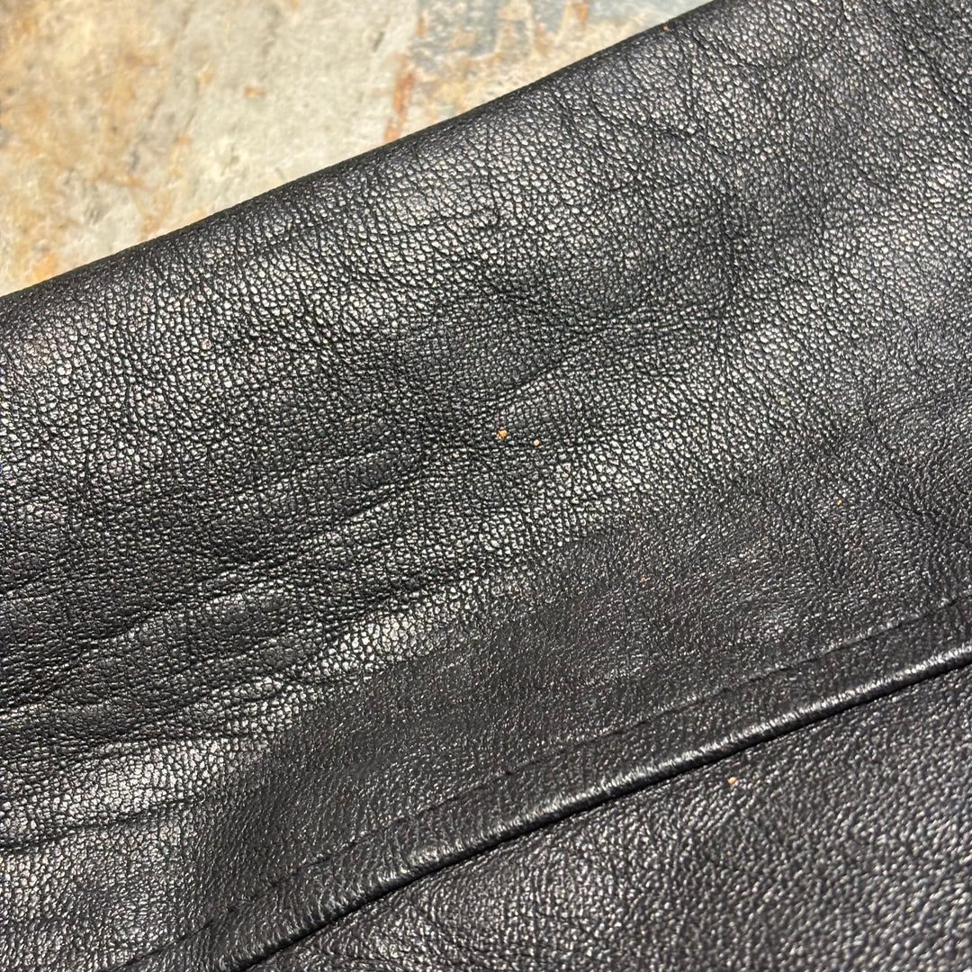 古着 WILSONS LEATHER/ ウィルソンズレザー/ 本革ジップアップレザージャケット/ 牛革/ サイズXL